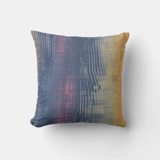 Vertical sketch gradient brush blue purple yellow cushion