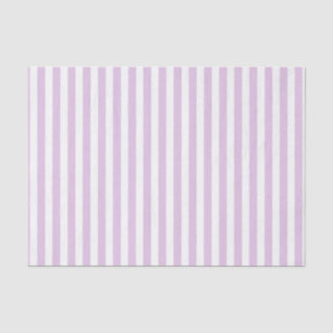 Vertical Soft Purple and White Stripes Tissue Paper