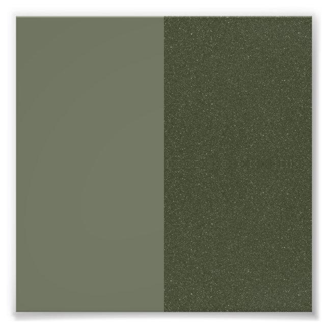 Vertical Split Moss Green Wall Poster – Customise (Front)