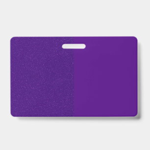 Vertical Split Purple Badge (Customisable) ID Badge