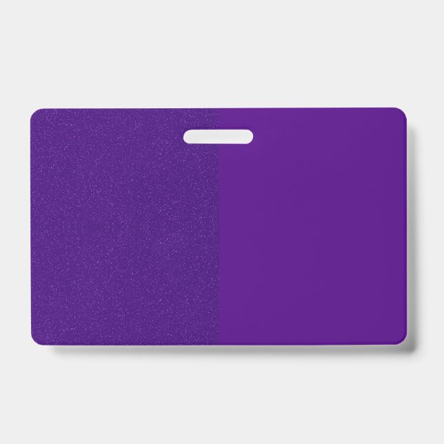 Vertical Split Purple Badge (Customisable) ID Badge (Front)