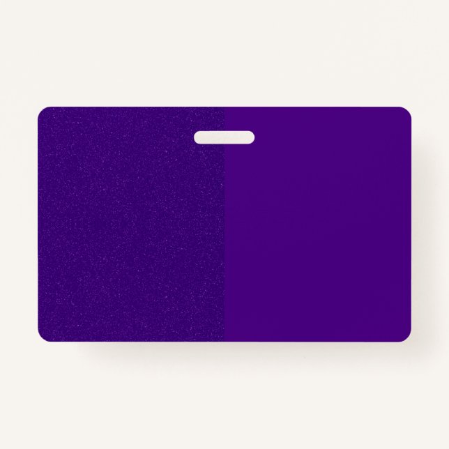 Vertical Split Purple Badge (Customisable) ID Badge (Front)