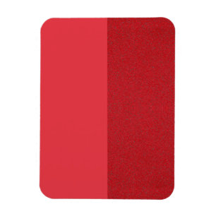 Vertical Split Red Textured Photo Magnet - Custom