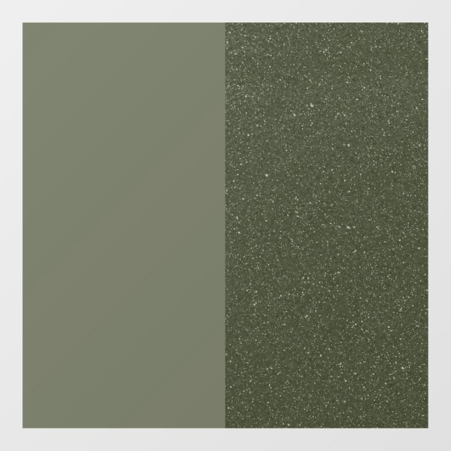 Vertical Split Window Cling – Moss Green + Texture (Sheet)