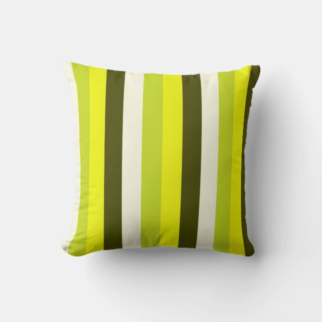 Vertical striped abstract cushion (Front)