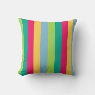 Vertical striped abstract pillow