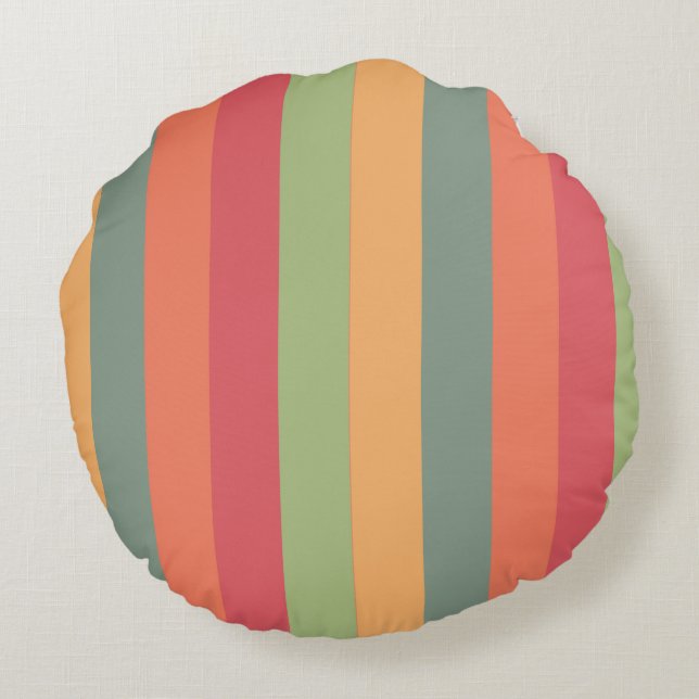Vertical striped abstract pillow (Back)