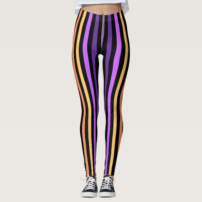 Vertical Striped Leggings (Front)