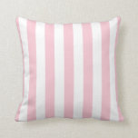 Vertical Stripes Baby Pink And White Striped Cushion<br><div class="desc">Vertical Stripes – light pink and white striped pattern.</div>