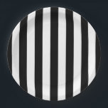 Vertical Stripes Black And White Striped Paper Plate<br><div class="desc">Vertical Stripes – black and white striped pattern.</div>