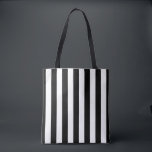 Vertical Stripes Black And White Striped Tote Bag<br><div class="desc">Vertical Stripes – black and white striped pattern.</div>