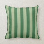 Vertical Stripes Forest Green Striped Cushion<br><div class="desc">Vertical Stripes – green and sage green striped pattern.</div>