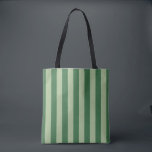 Vertical Stripes Forest Green Striped Tote Bag<br><div class="desc">Vertical Stripes – green and sage green striped pattern.</div>