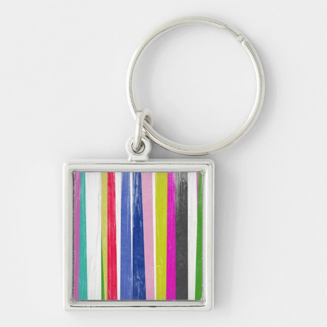 Vertical Stripes Key Ring (Front)