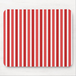 Vertical Stripes Mousepad, Red Mouse Pad