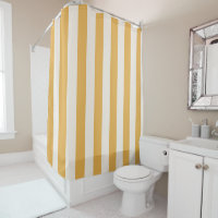 Vertical Stripes Mustard Yellow And White Striped