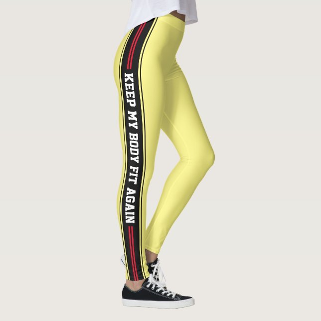 Vertical Stripes Text Design Sports Pants (Right)