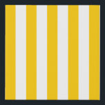 Vertical Stripes Yellow And White Striped Faux Canvas Print<br><div class="desc">Vertical Stripes – yellow and white preppy striped pattern.</div>