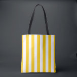Vertical Stripes Yellow And White Striped Tote Bag<br><div class="desc">Vertical Stripes – yellow and white preppy striped pattern.</div>