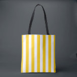 Vertical Stripes Yellow And White Striped Tote Bag<br><div class="desc">Vertical Stripes – yellow and white preppy striped pattern.</div>
