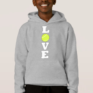 Vertical Tennis LOVE Tennis Player or Coach Boys