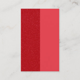 Vertical Tomato-Red Split Business Card (Custom)