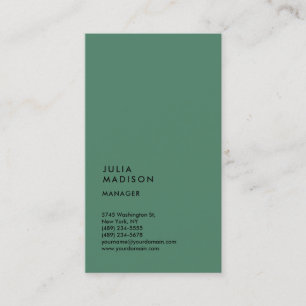Vertical Trendy Manager Consultant Business Card