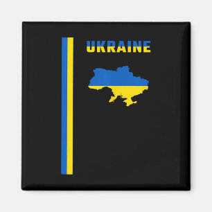 Vertical Ukrainian Flag Magnet