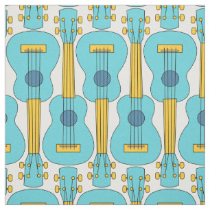 Vertical Ukulele Pattern  Fabric