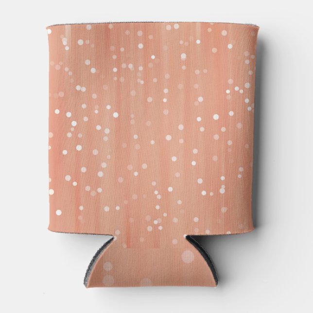 Vertical Vintage: Abstract Line Background. Can Cooler (Front)