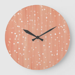Vertical Vintage: Abstract Line Background. Large Clock