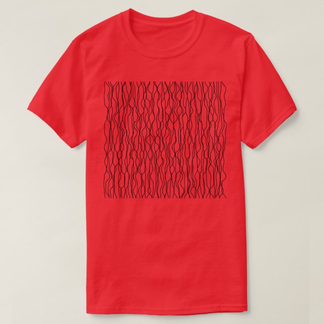 vertical wavy lines T-Shirt (Design Front)