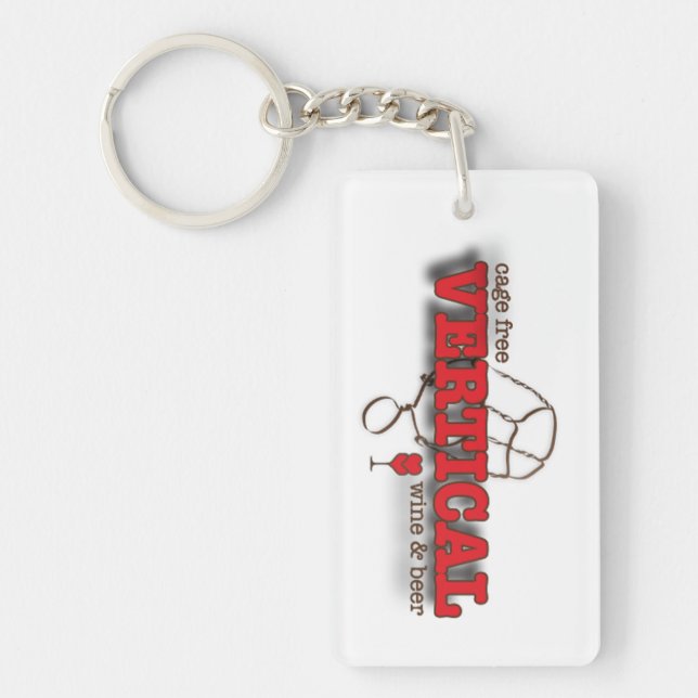 Vertical | wine & beer key ring (Front)