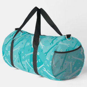 Vertical Wrench Pattern  Duffle Bag