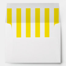 Vertical Yellow Stripes Envelope