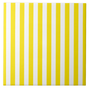 Vertical Yellow Stripes Tile