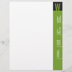 Verticality Monogram Letterhead Design