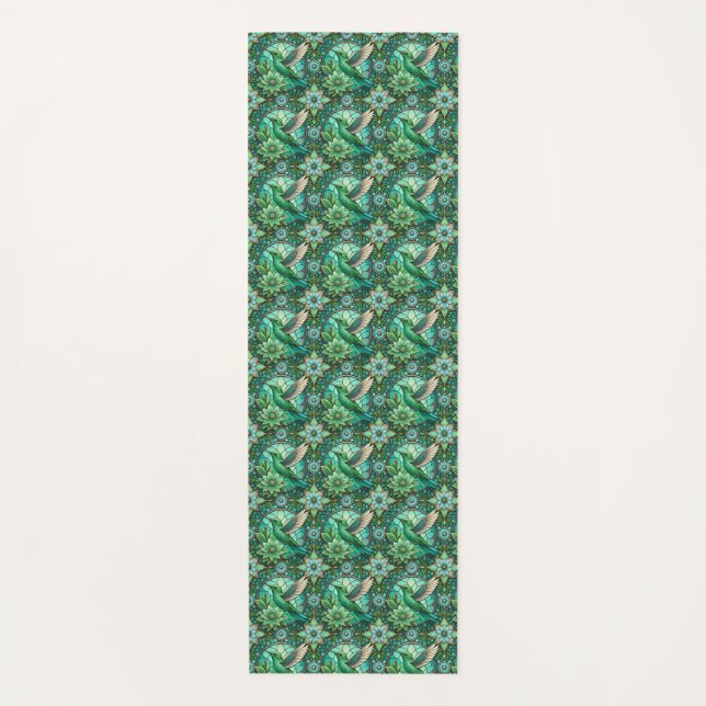 Vertically and horizontally orientated images show yoga mat (Front)