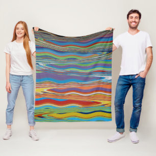 Verticle Carpet Abstract 12, 2018 SVP Images Fleece Blanket