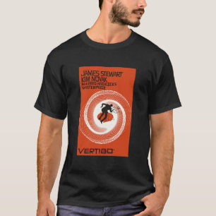Vertigo 1958 Movie Poster Art Old Public Domain Vi T-Shirt