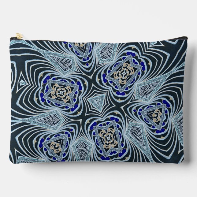 Vertigo black/blue design accessory pouch (Front)