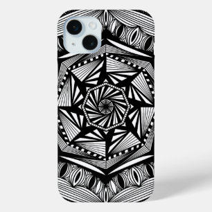 Vertigo mandala iPhone 15 mini case