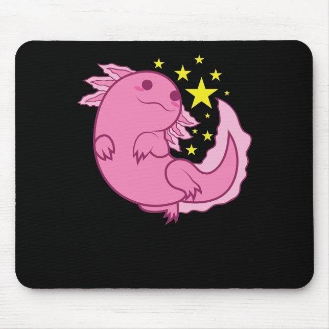 verträumtes Axolotl Mouse Pad (Front)