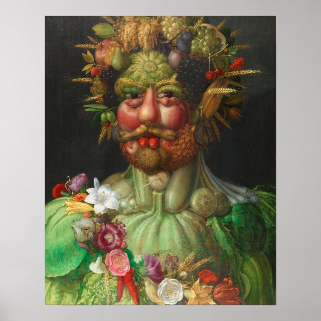 Vertumnus c. 1591 by Giuseppe Arcimboldo Poster (Front)