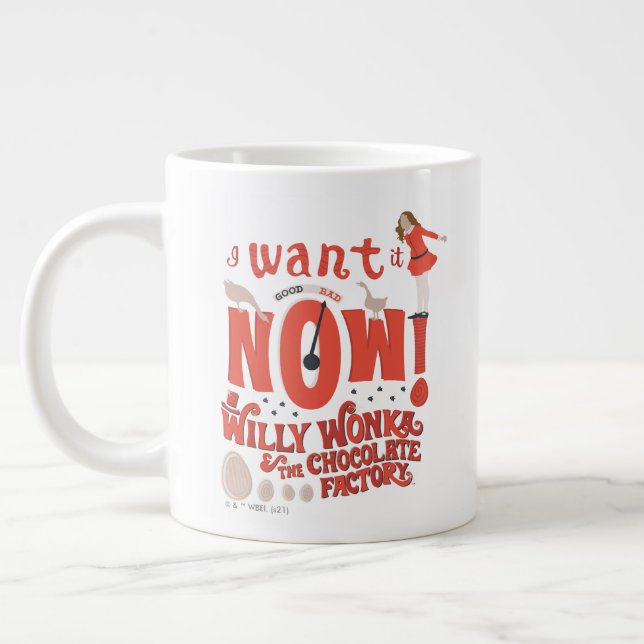 Veruca Salt - I Want It Now! Large Coffee Mug (Left)