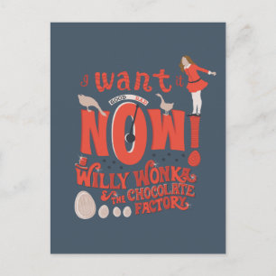 Veruca Salt - I Want It Now! Postcard