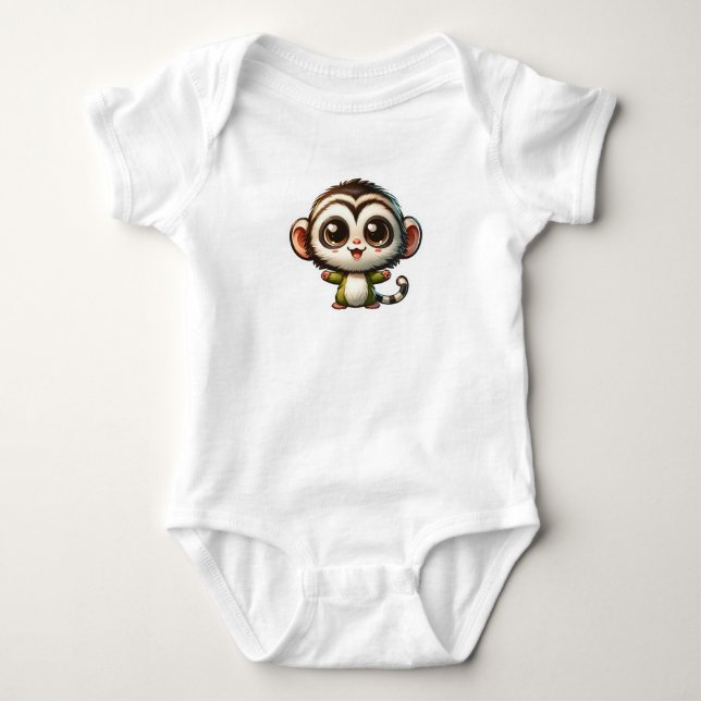 Vervet Monkey Appreciation Baby Bodysuit (Front)