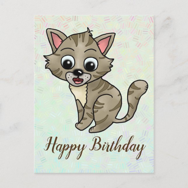 Verwunderte Katze Postcard (Front)