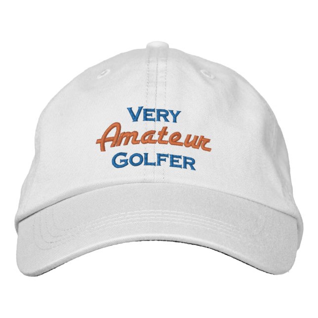 Very Amateur Golfer Embroidered Baseball Cap (Front)