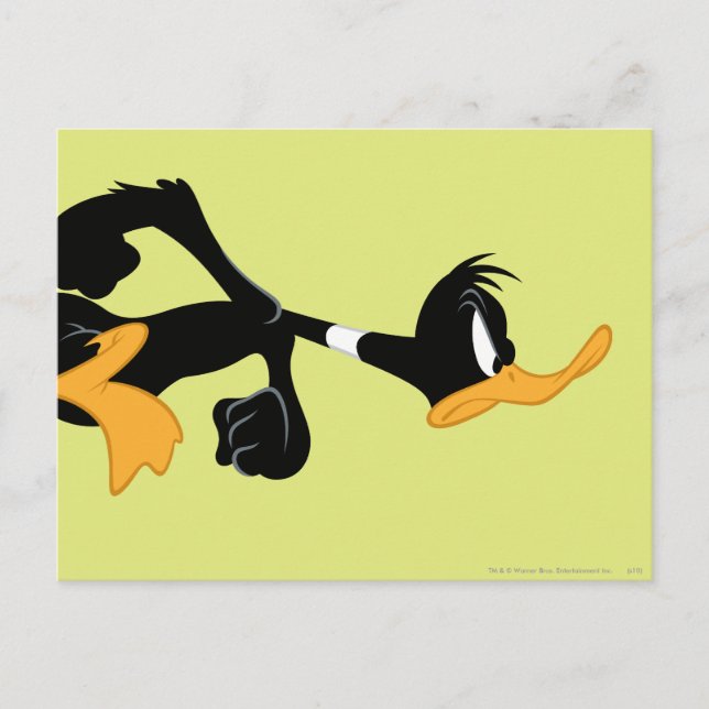Very Angry DAFFY DUCK™ Postcard (Front)